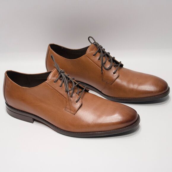 Cole Haan Grand OS Sawyer British Tan Leather Plain Oxford Men